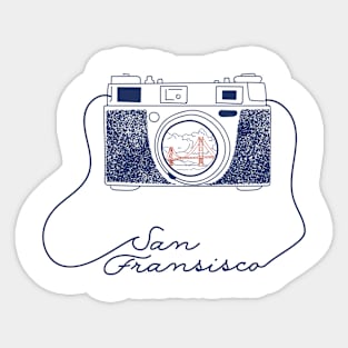 San Francisco Camera Sticker